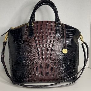 Brahmin Large Duxbury Satchel - Cocoa Melbourne